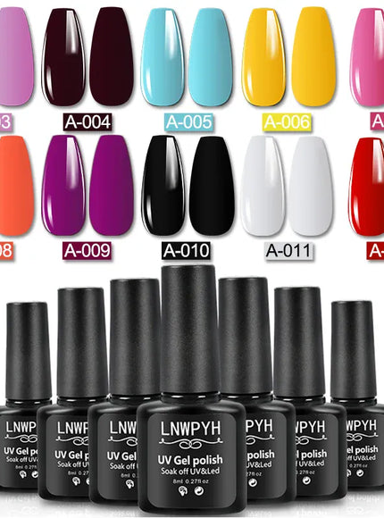 KissICON ZYD45-X4-(3-12) Gel Varnish Kit Professional Nail Gel Set With