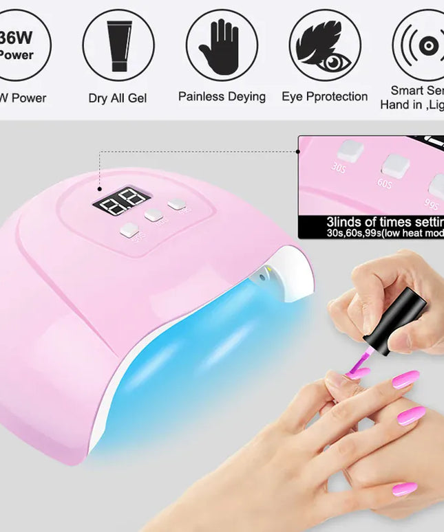 KissICON ZYD45-X4-(3-12) Gel Varnish Kit Professional Nail Gel Set With