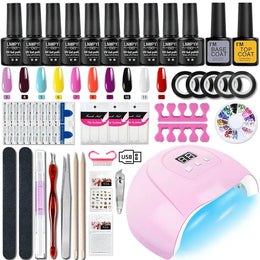 KissICON ZYD45-X4-(3-12) Gel Varnish Kit Professional Nail Gel Set With