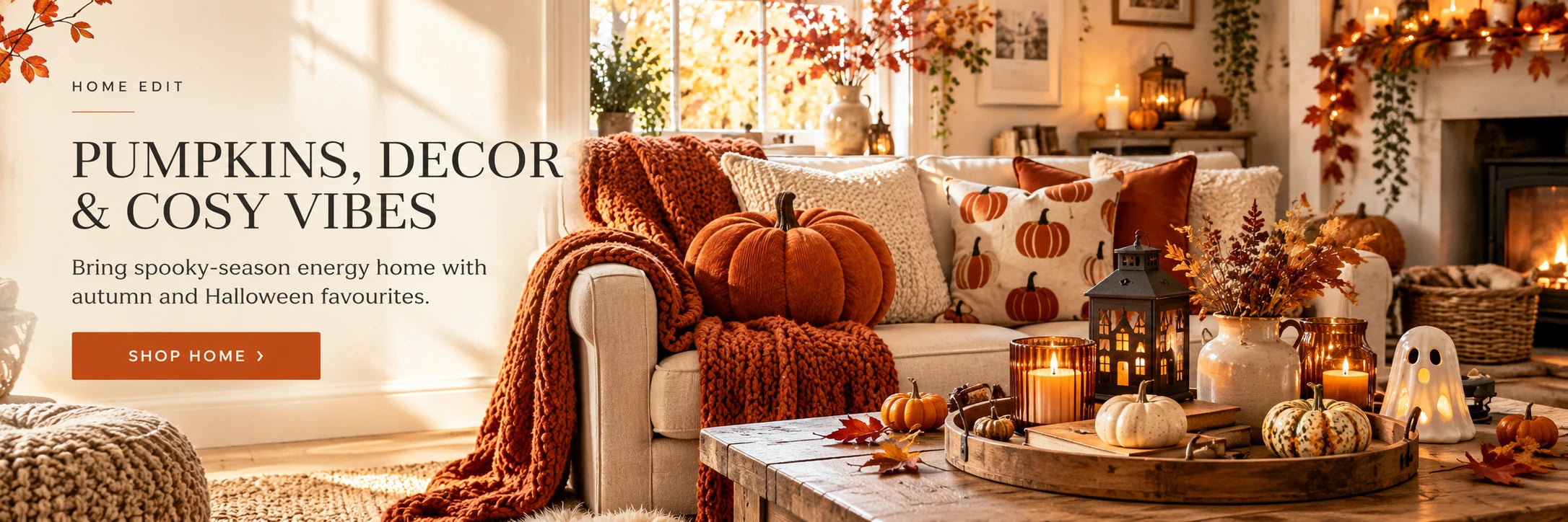 Haunted home — pumpkins, decor and cosy Halloween vibes